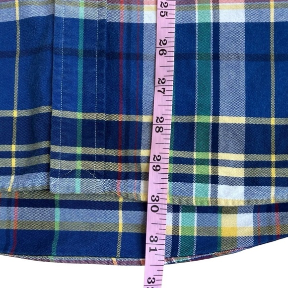 Ralph Lauren Cotton Plaid Button Down Shirt Casual Preppy Small Pony Embroidery - Picture 16 of 16